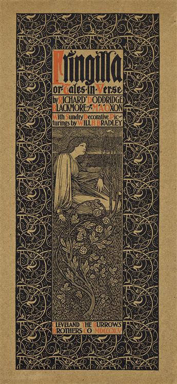 WILLIAM H. BRADLEY (1868-1962). FRINGILLA. 1895. 19½x9¼ inches, 49½x23½ cm. [Wayside Press, Springfield, Mass.]                                  